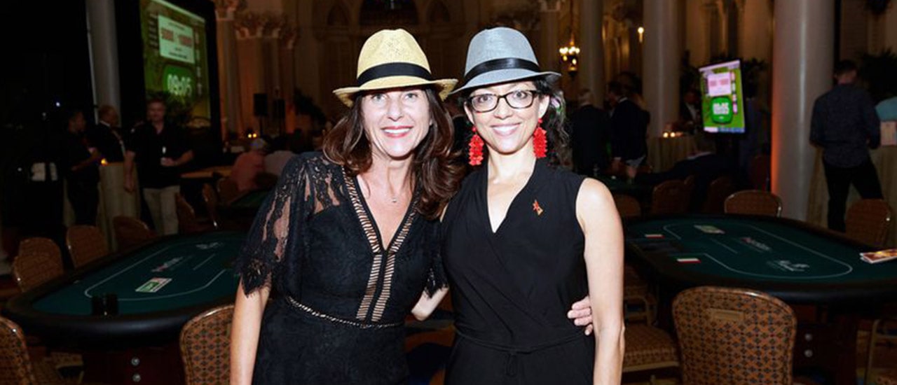 Stephanie Seibel and Jessica Hall supported local nonprofits at the 2019 Kolter|Kast Havana Nights Charity Poker event.