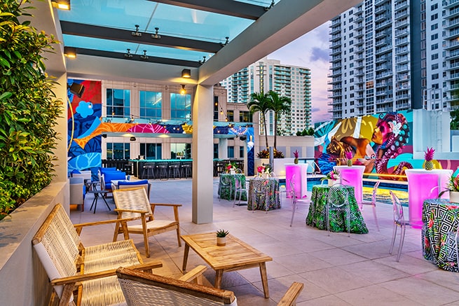 hyatt centric outdoor seating downtown fort lauderdale